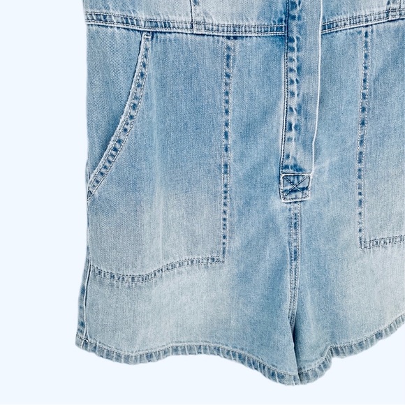 BILLABONG Gigi blue denim Playsuit long sleeve collared - Picture 7 of 13